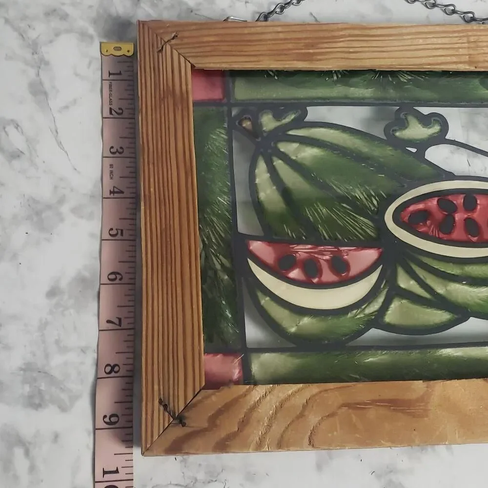 Vintage Glass Picture Watermelon‎ Wall Decor
